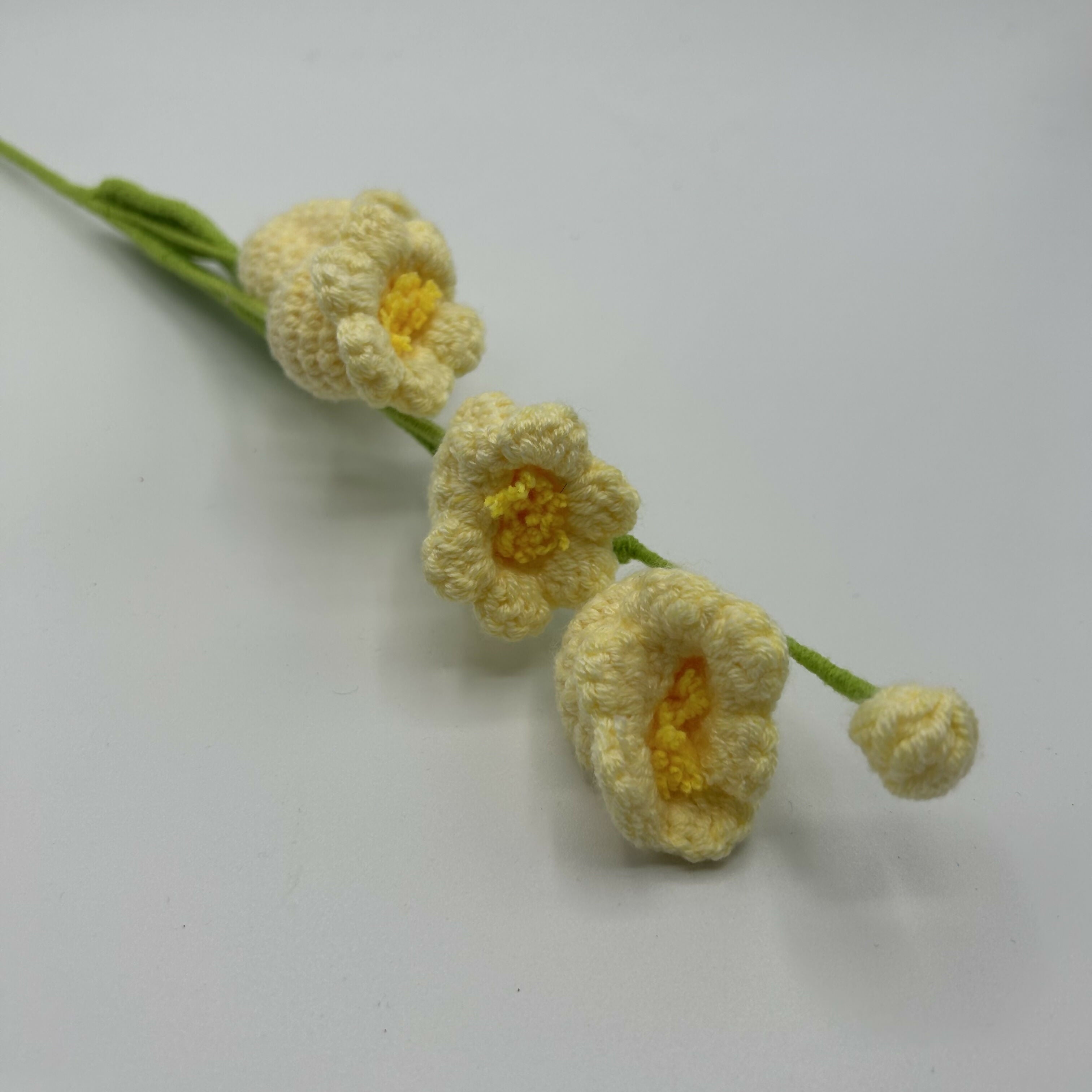 Handmade Crochet Meadow Bloom – Long Stem Flower