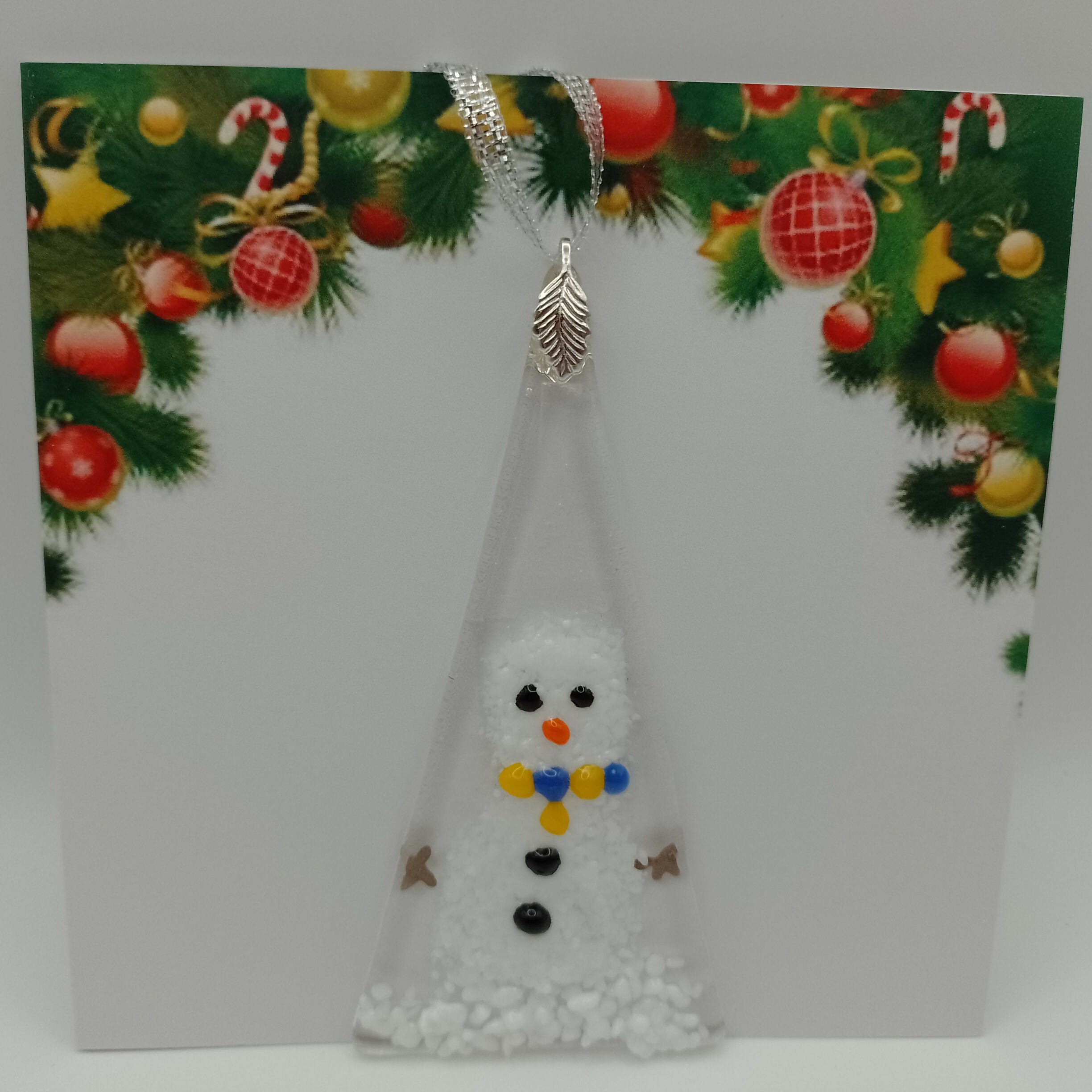 Fused Glass Christmas Card