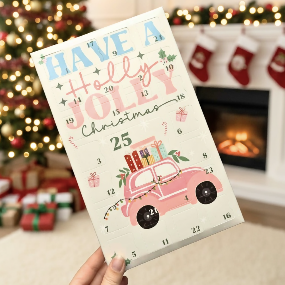Wax Melt Advent Calendar – 25-Day Christmas Countdown | Have a Holly Jolly Christmas | Vegan Festive Wax Melts UK