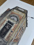 Hull Attractions of the Avenues Watercolour Print A4 / Atom Bar