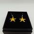 Yellow Starfish Enamel Earrings