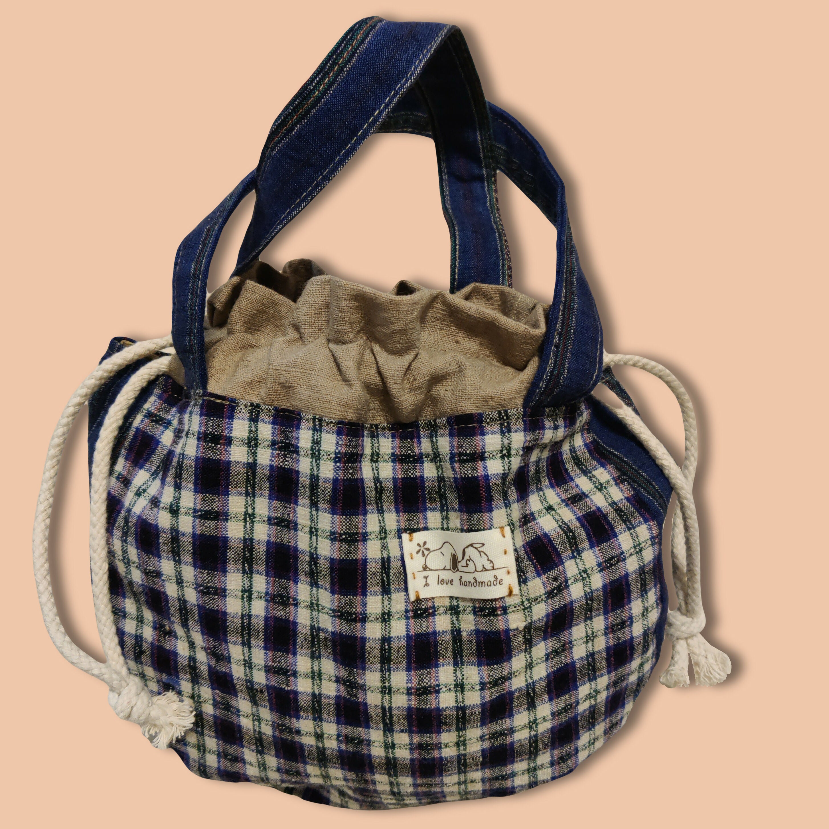 Handmade Drawstring Tote