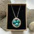Turquoise Nest Necklace, Sterling Silver