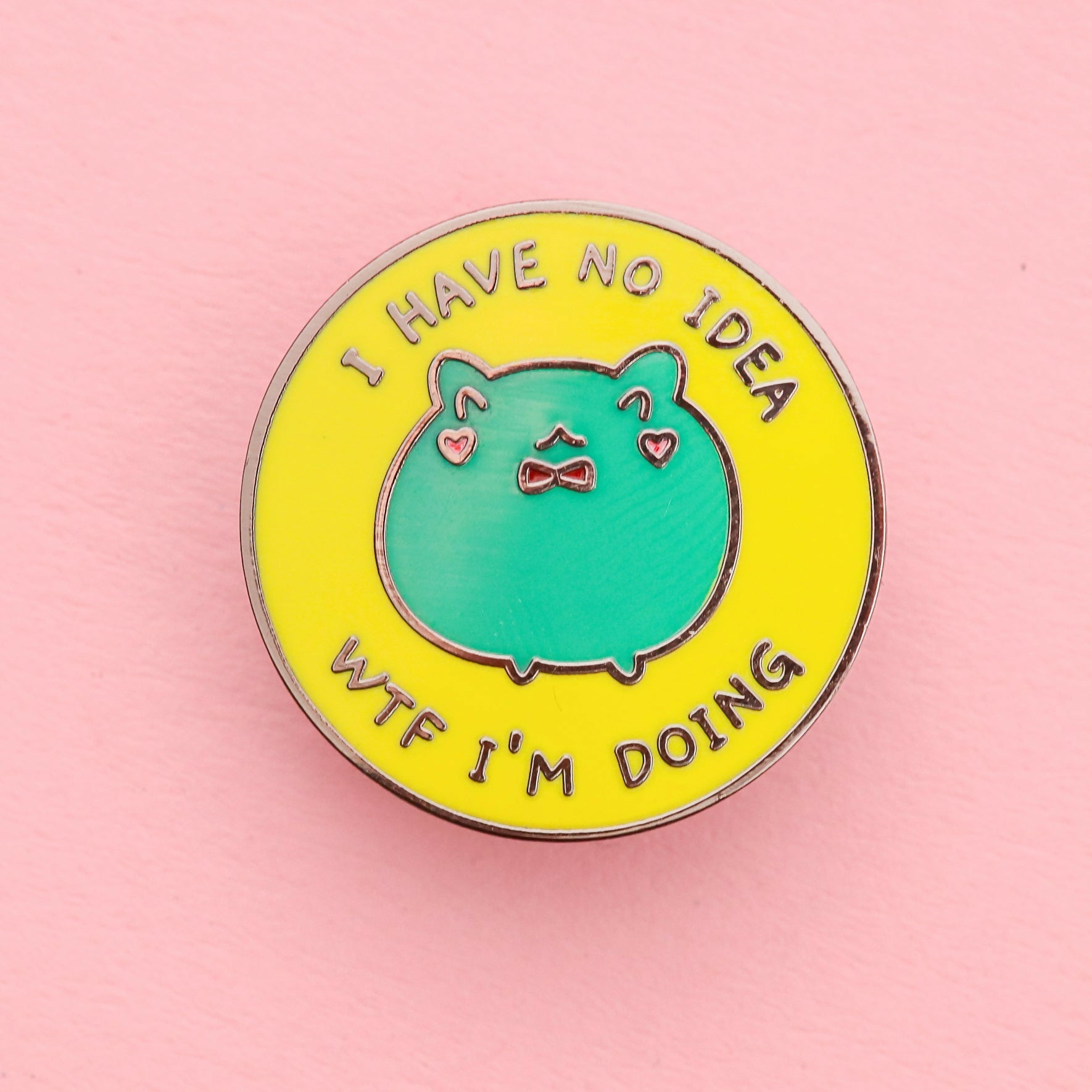 I Don't Know What I'm Doing Frog Enamel Pin