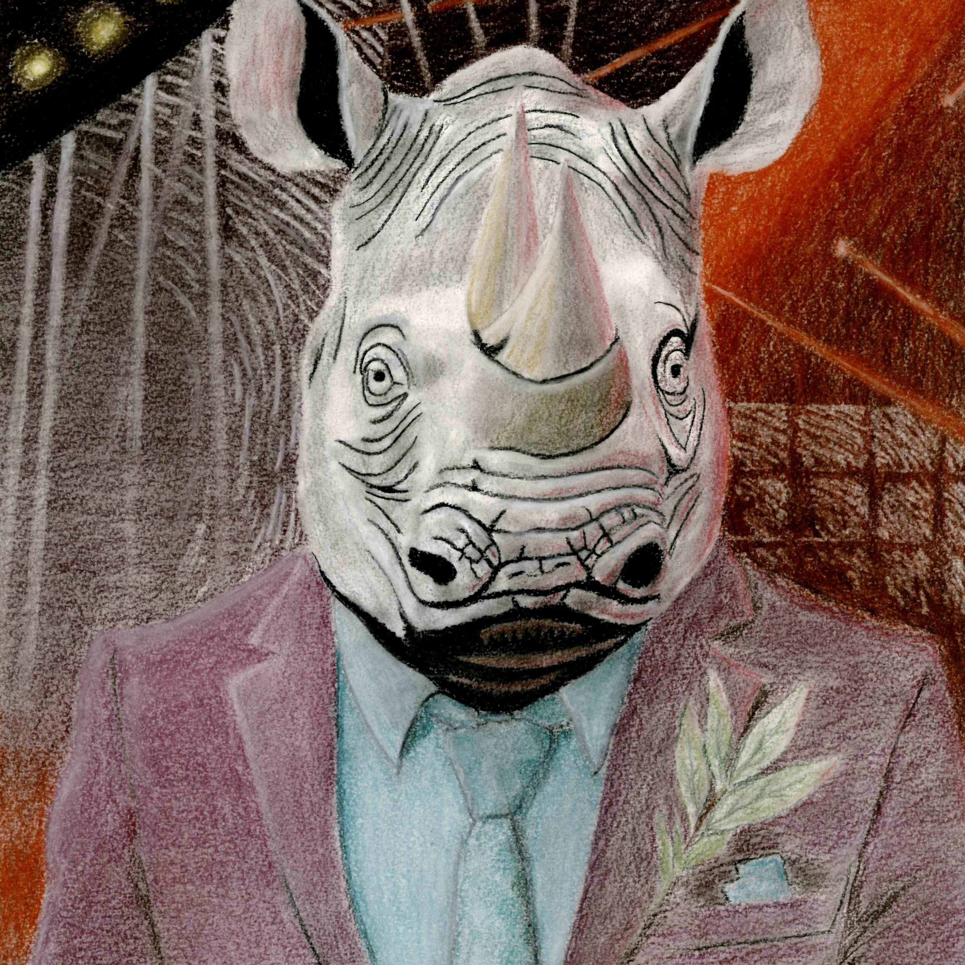 pastel rhino