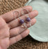 Crown Chakra Sterling Silver Earrings. Made with Lepidolite & Quartz