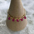 Handmade Gold Vermeil Ruby Beaded Ring Size M