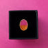 Pink & Orange Oval Adjustable Statement Ring