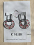 Stainless Steel Real Queen Anne's Lace Flowers Dangle Earrings
