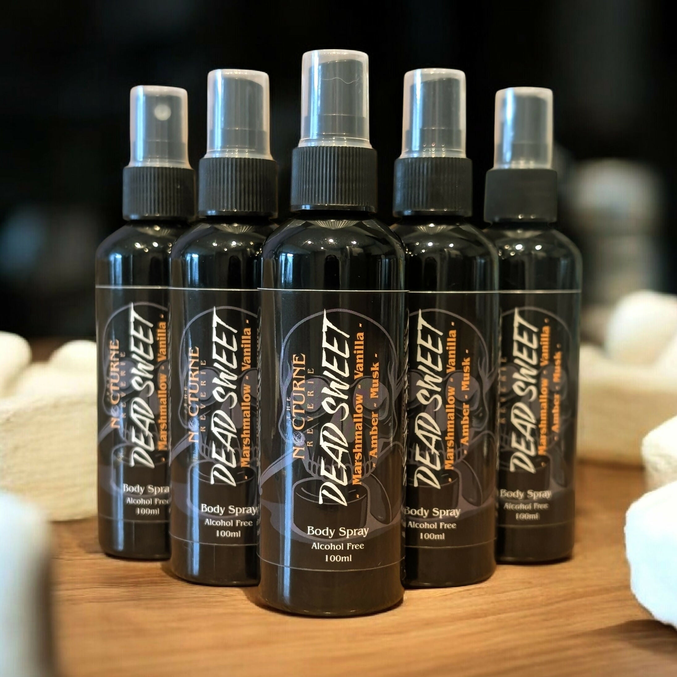 Marshmallow, Vanilla, Amber & Musk Body Spray/Mist, Alcohol Free