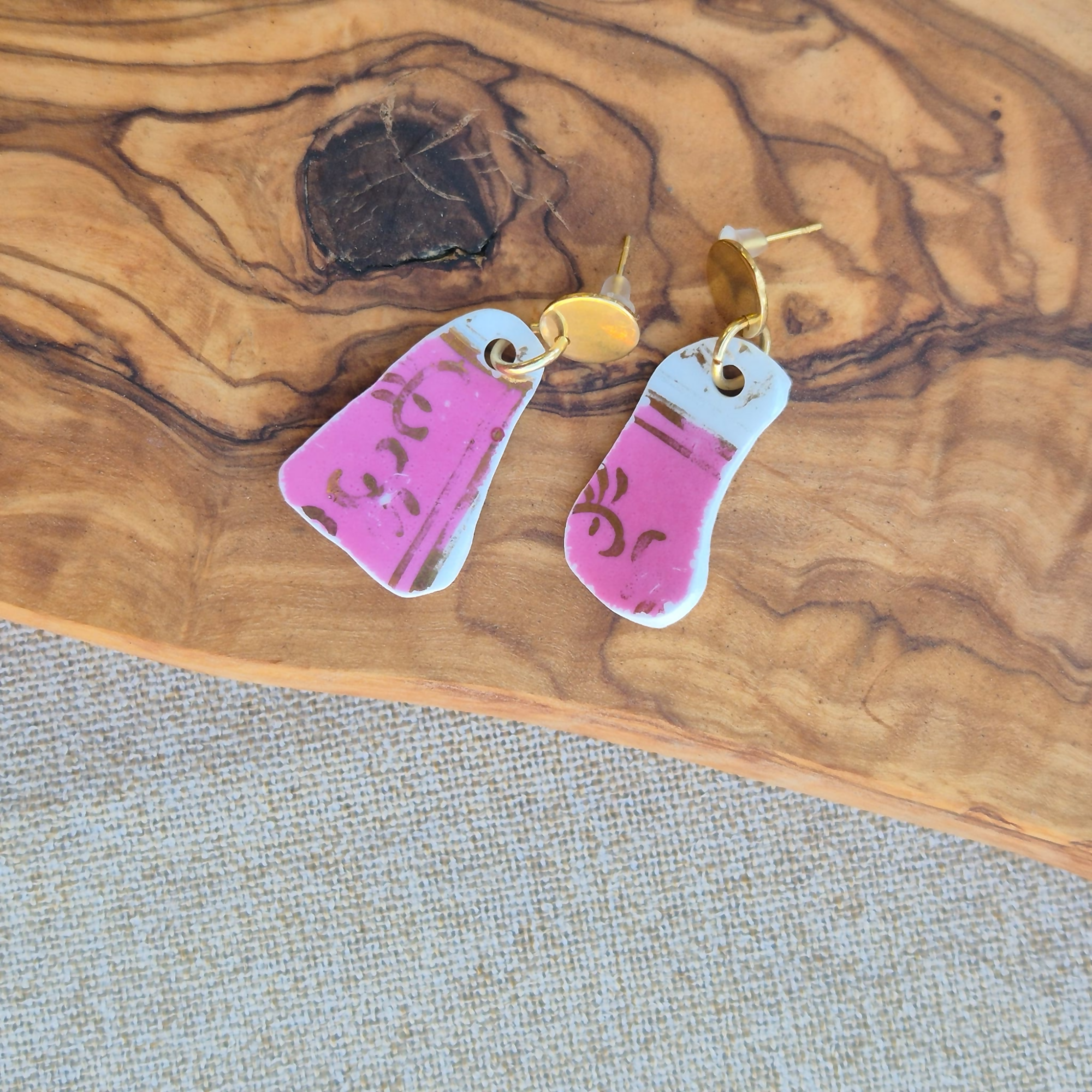 Recycled Ceramic Earring