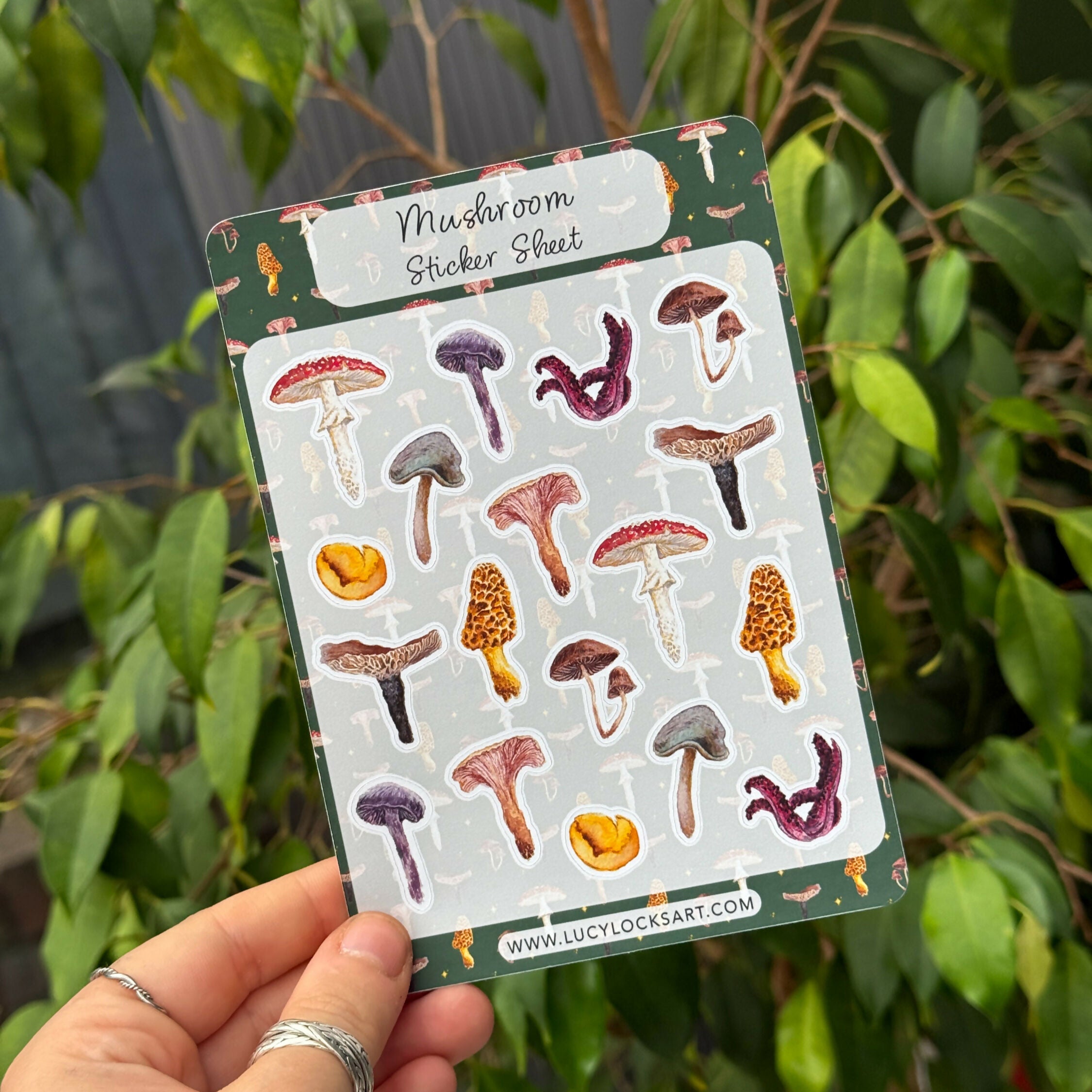 Green Mushroom - Matt Sticker Sheet