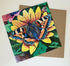 Small Tortoiseshell Butterfly Floral Greetings Card