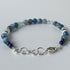 HEALING CRYSTAL & STERLING SILVER THROAT CHAKRA BRACELET WITH AROMATHERAPY BEADS