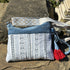 Unique Bag Handbag Made From Upcycled Jeans With Detachable Handle And Wrist Strap Plus Gonk Decoration