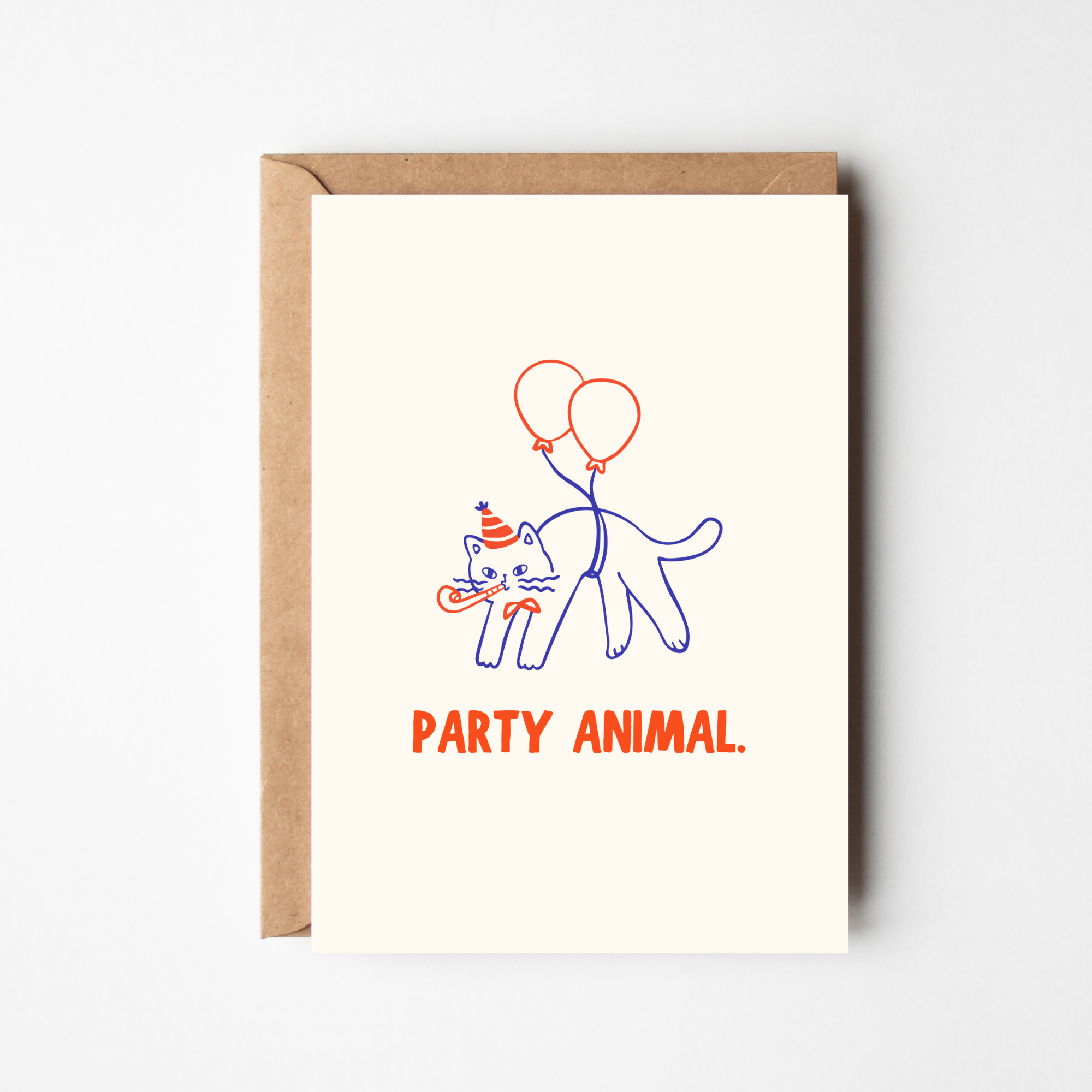 PARTY ANIMAL BIRTHDAY GREETINGS CARD