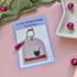 Snowglobe Kitty Wooden Keyring