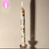 Floral Design White Candle Stick