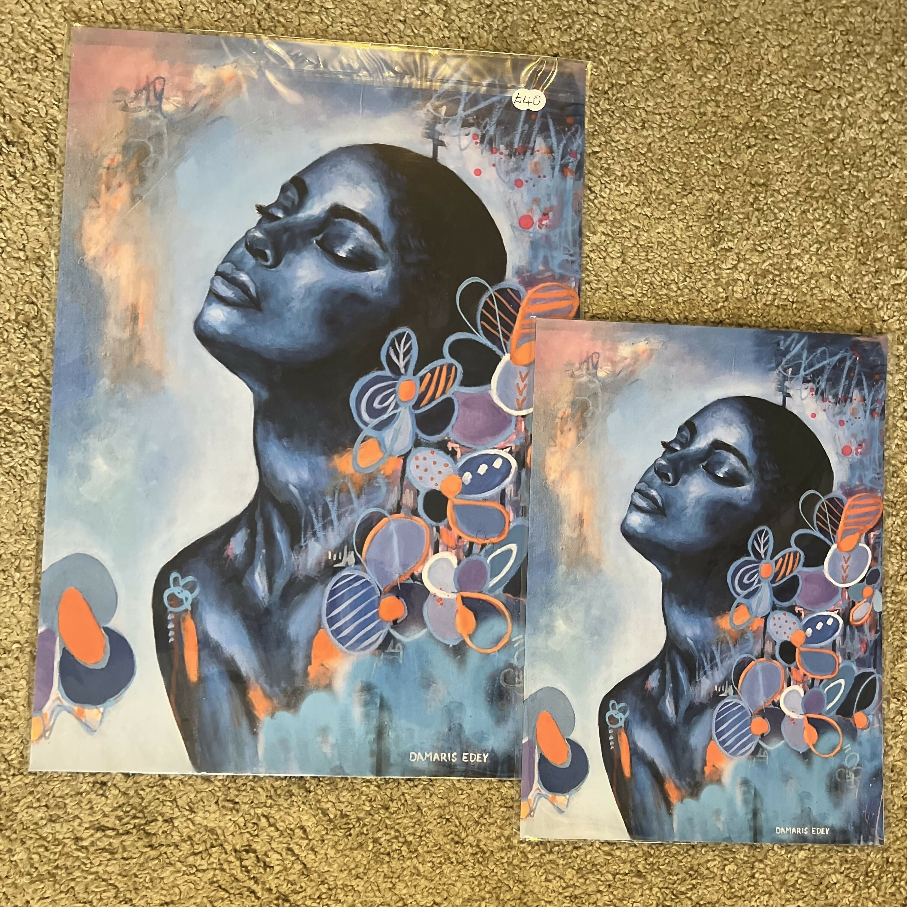 Blue Love Art Prints