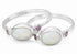 925 Sterling Silver and White Opal Stacking Ring