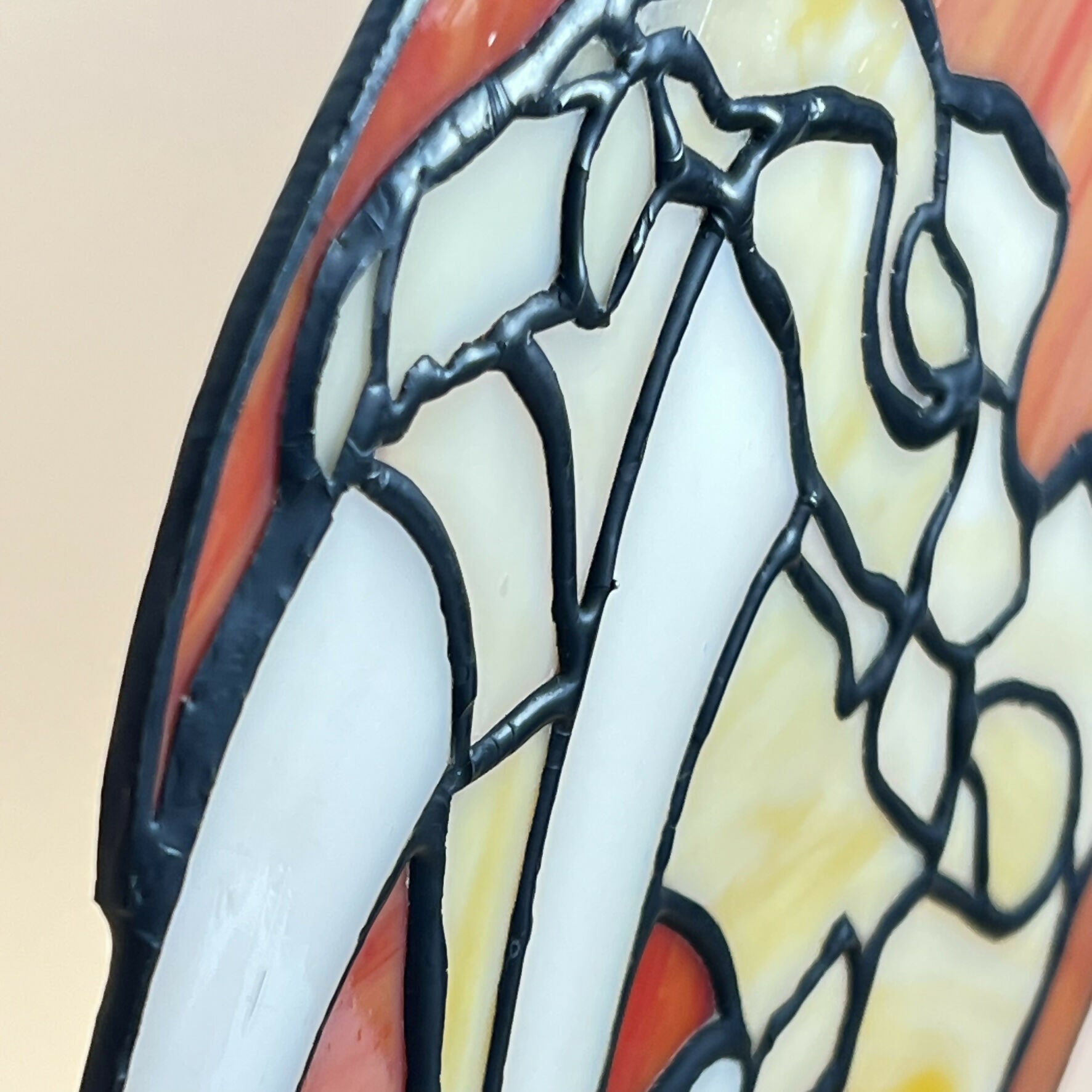 Stained Glass Sabre Tooth Tiger Skull