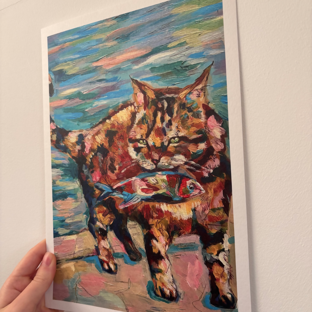 A4 Cat Print