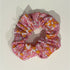 Pink & Orange Retro Floral Hair Scrunchie