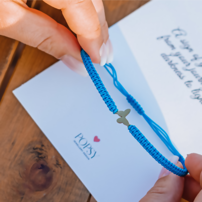 Butterfly Macrame Bracelet