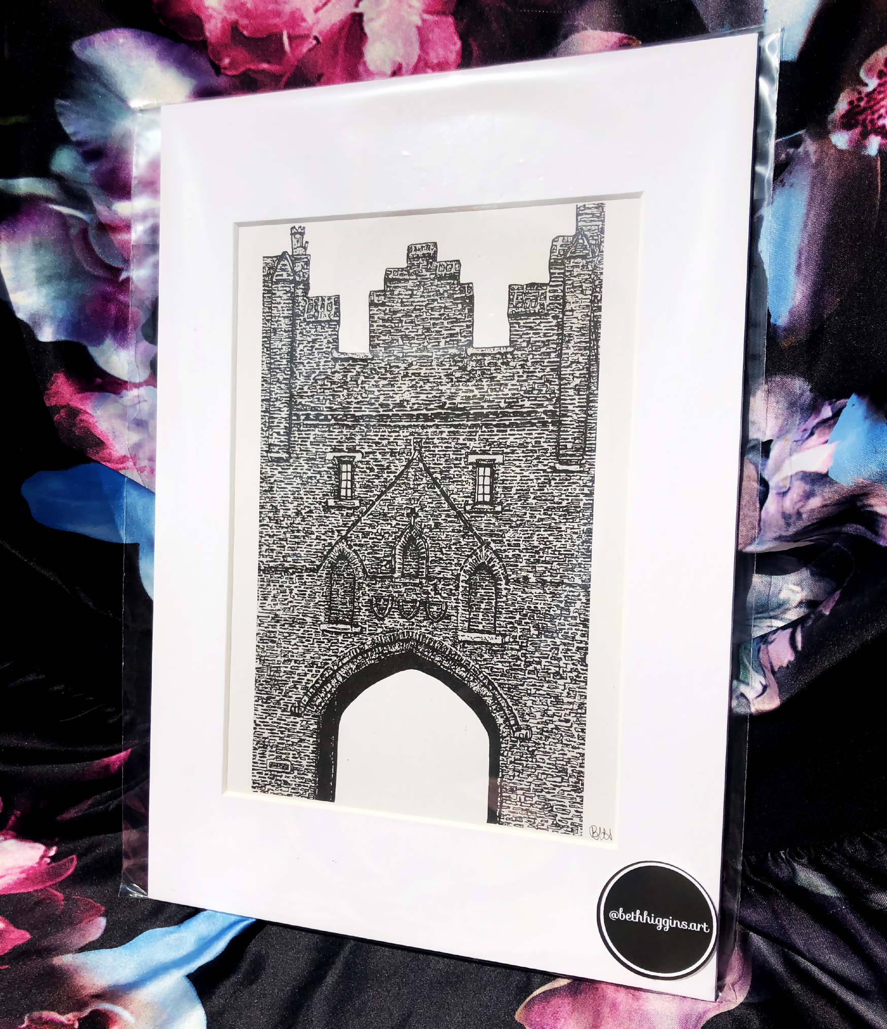 'The North Bar' Artwork Print in White Mount