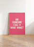 9 WINE WINE KITCHEN WALL ART PRINT