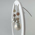 HEALING CRYSTAL & STERLING SILVER CROWN CHAKRA EARRINGS WITH BAROQUE PEARLS