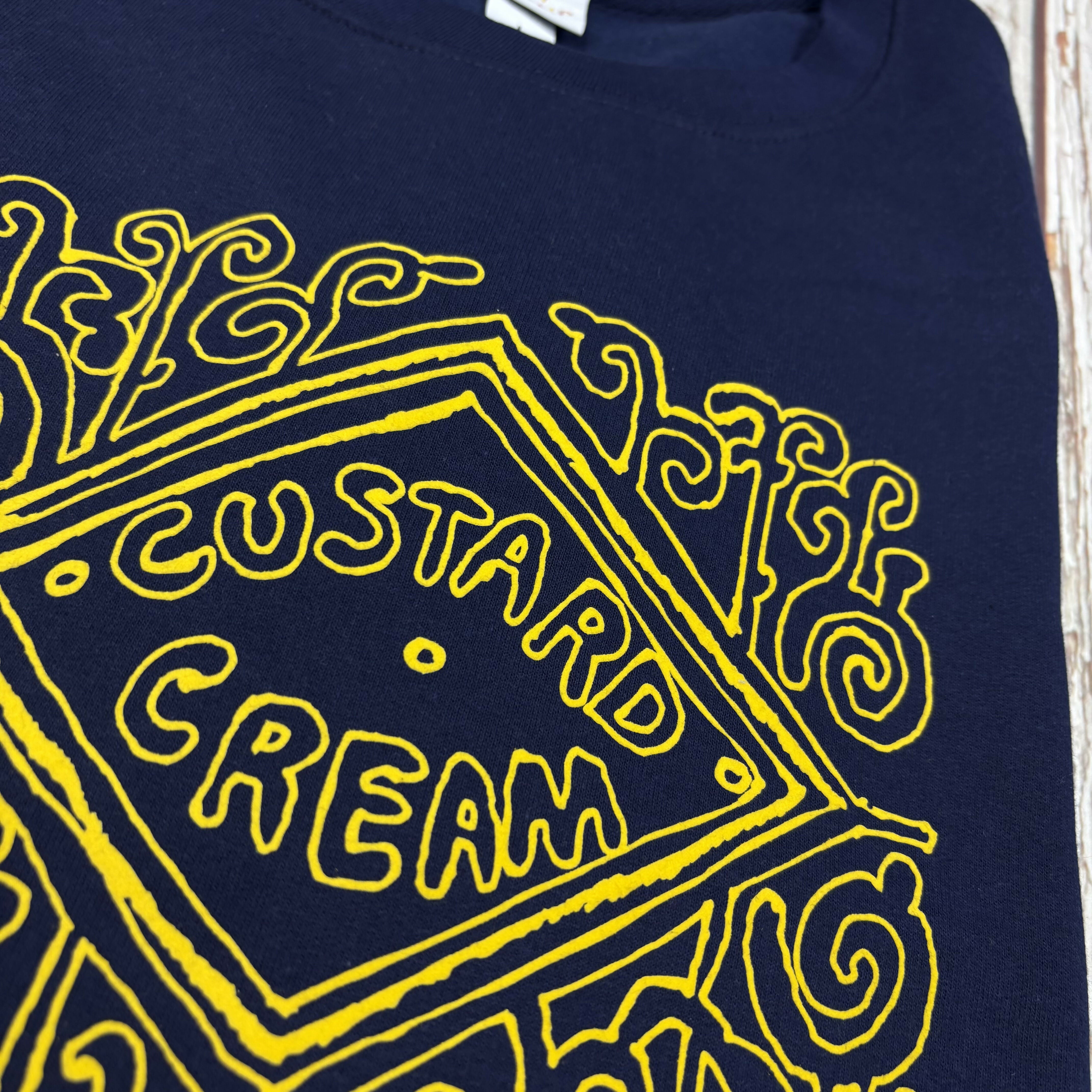 Custard Cream Biscuit Navy Unisex T-Shirt