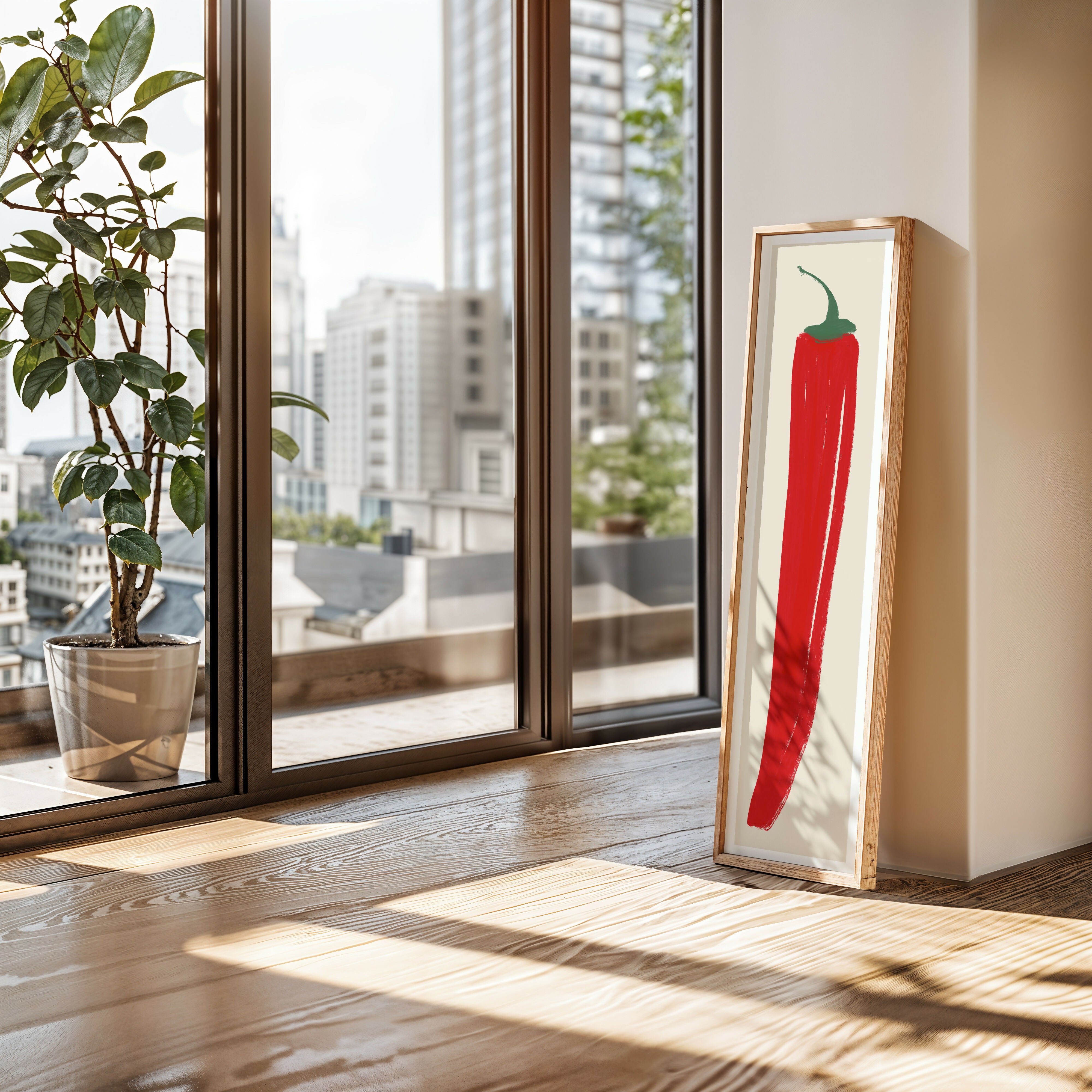 Chilli Panoramic Art Print