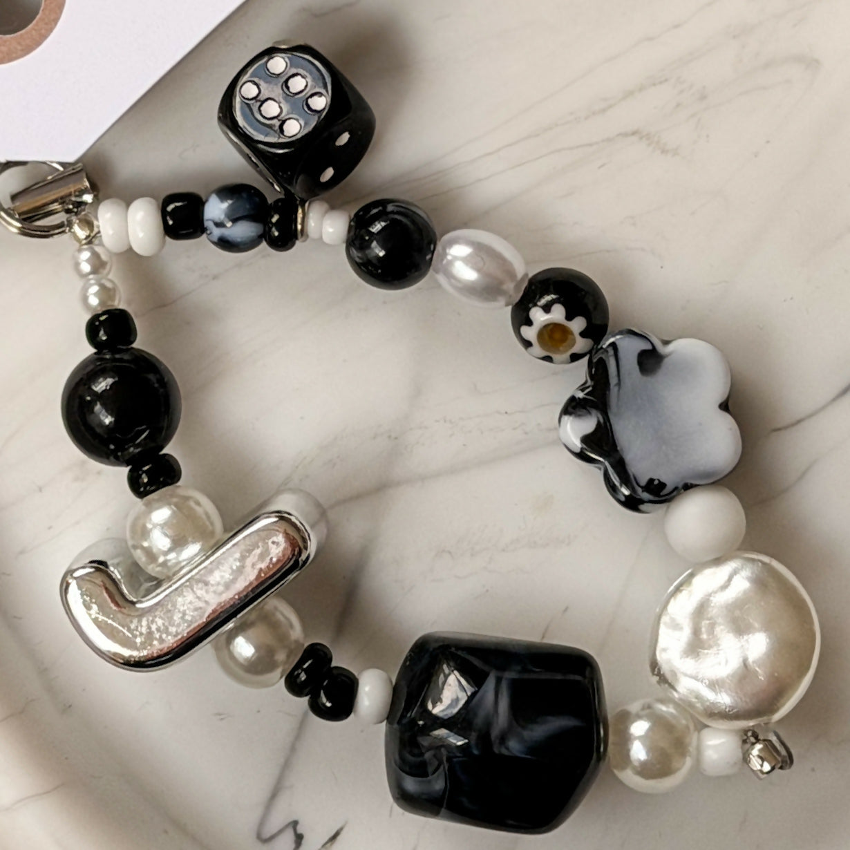 Fifi & Bo Mini Bag Charm Initial J