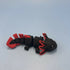 3D Printed SMALL: Articulated Sensory Fidget Animals friends Axolotl (Black/Red) 11cm