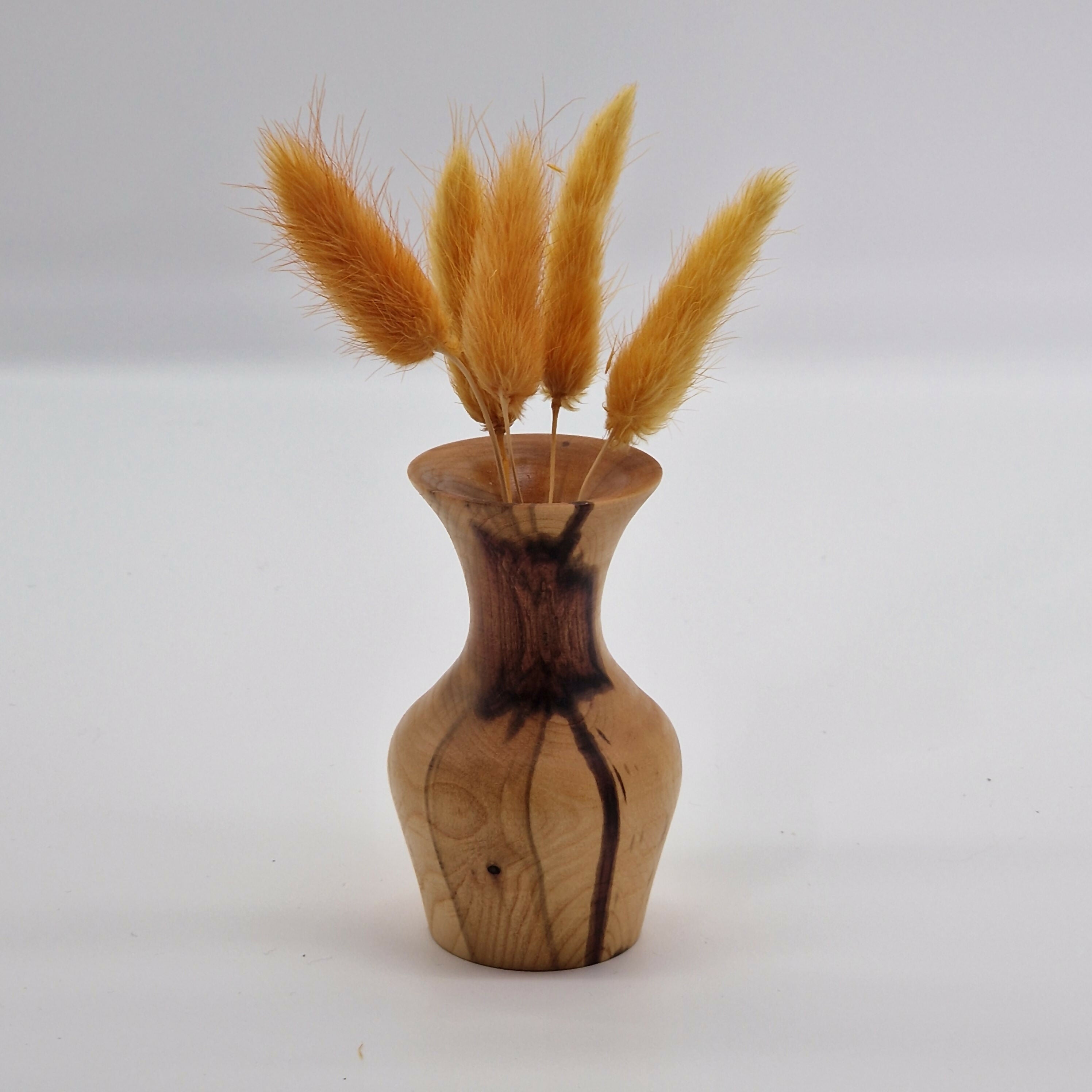 Hand Turned Bud Vase made from Damson Wood