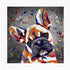 FRENCH BULLDOG COLOUR SPLASH MOUNTED ARTWORK.