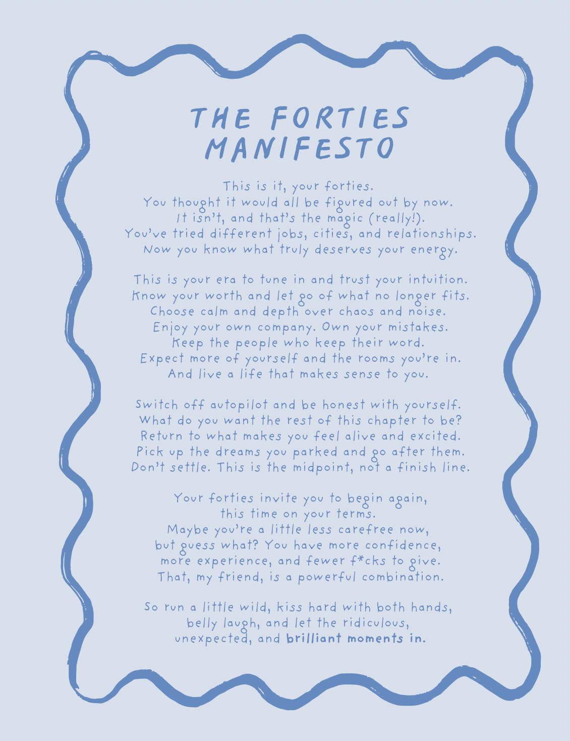 40s Manifesto Card