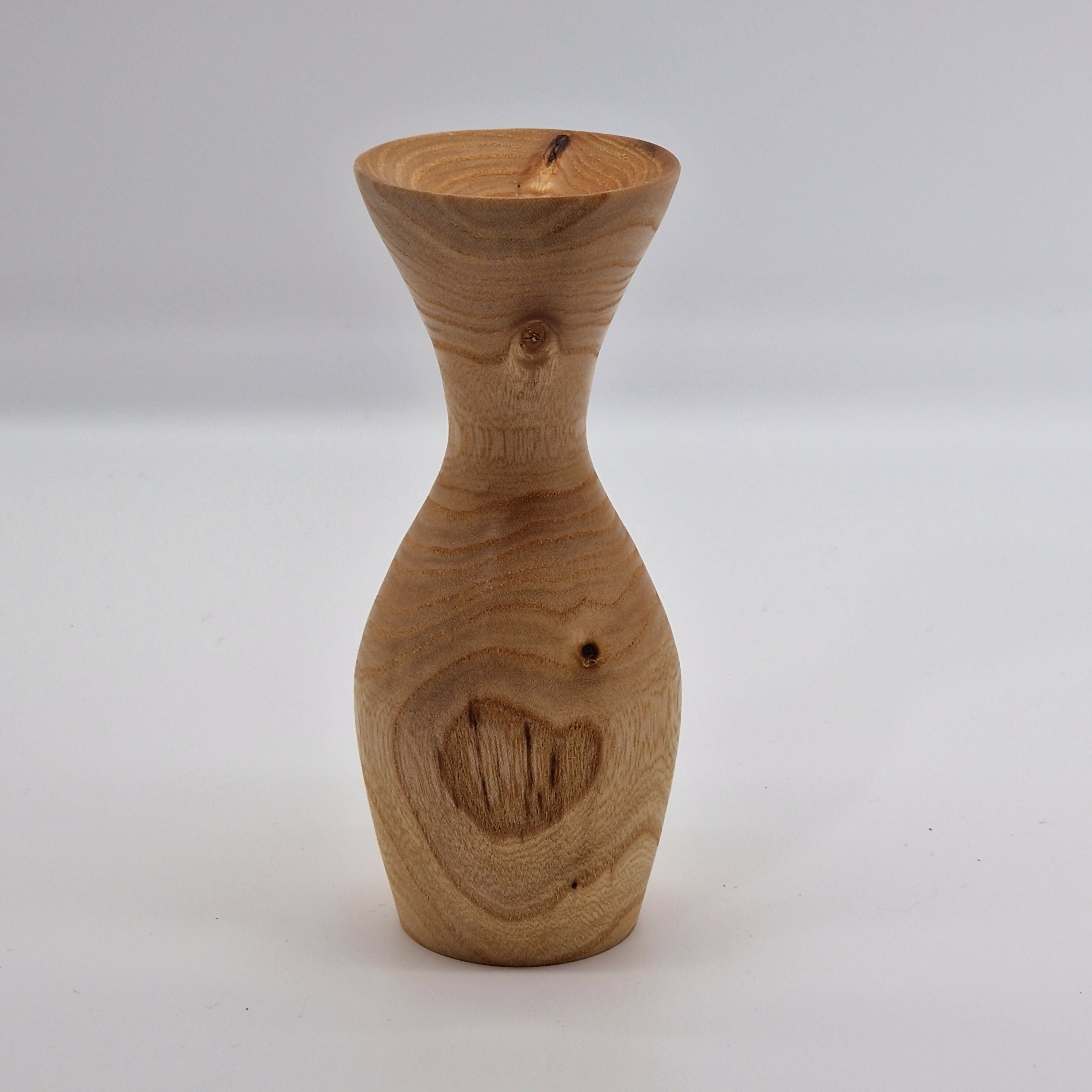 Hand Turned Bud Vase made from Elm Wood
