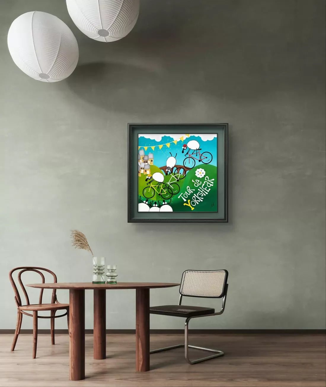 Tour de Yorkshear Framed Original Painting