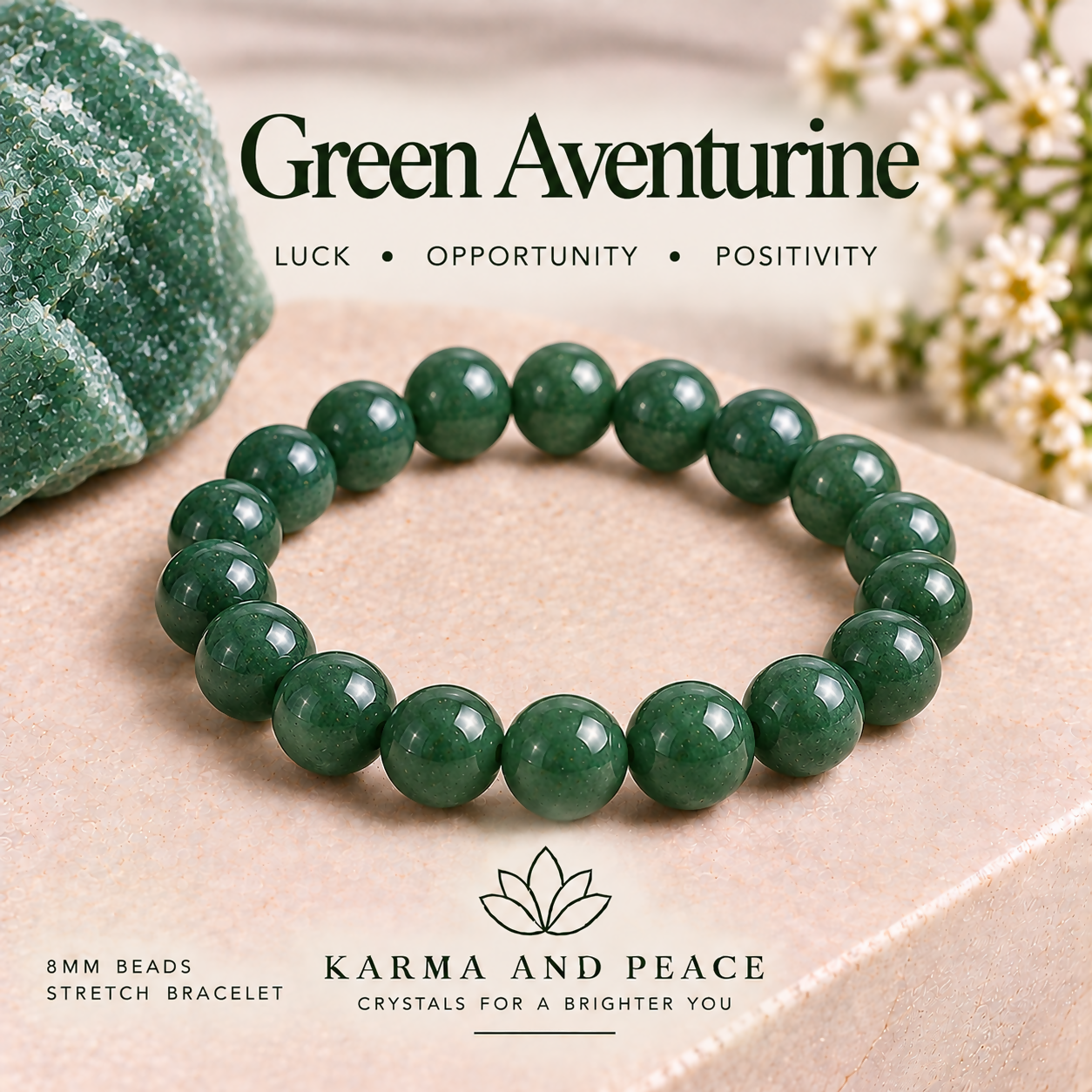 Green Aventurine Crystal Bracelet