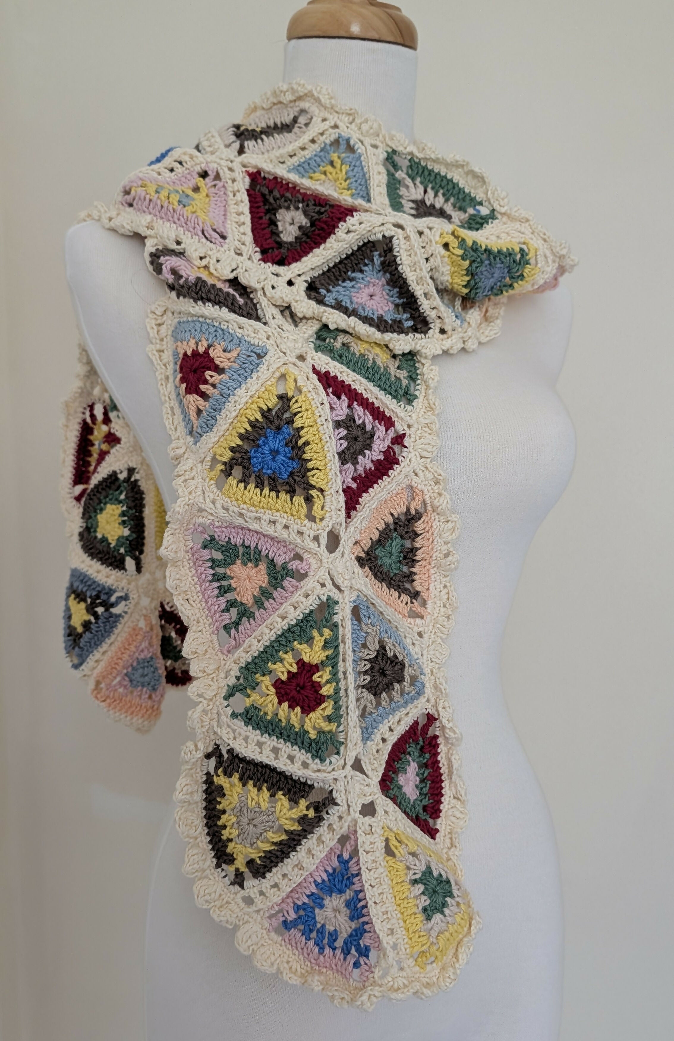 Scarf - Triangles In Bright Colours