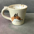 Handpainted stoneware Animal Mug - Brown/Cream
