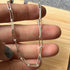 Sterling Silver Paperclip Necklace