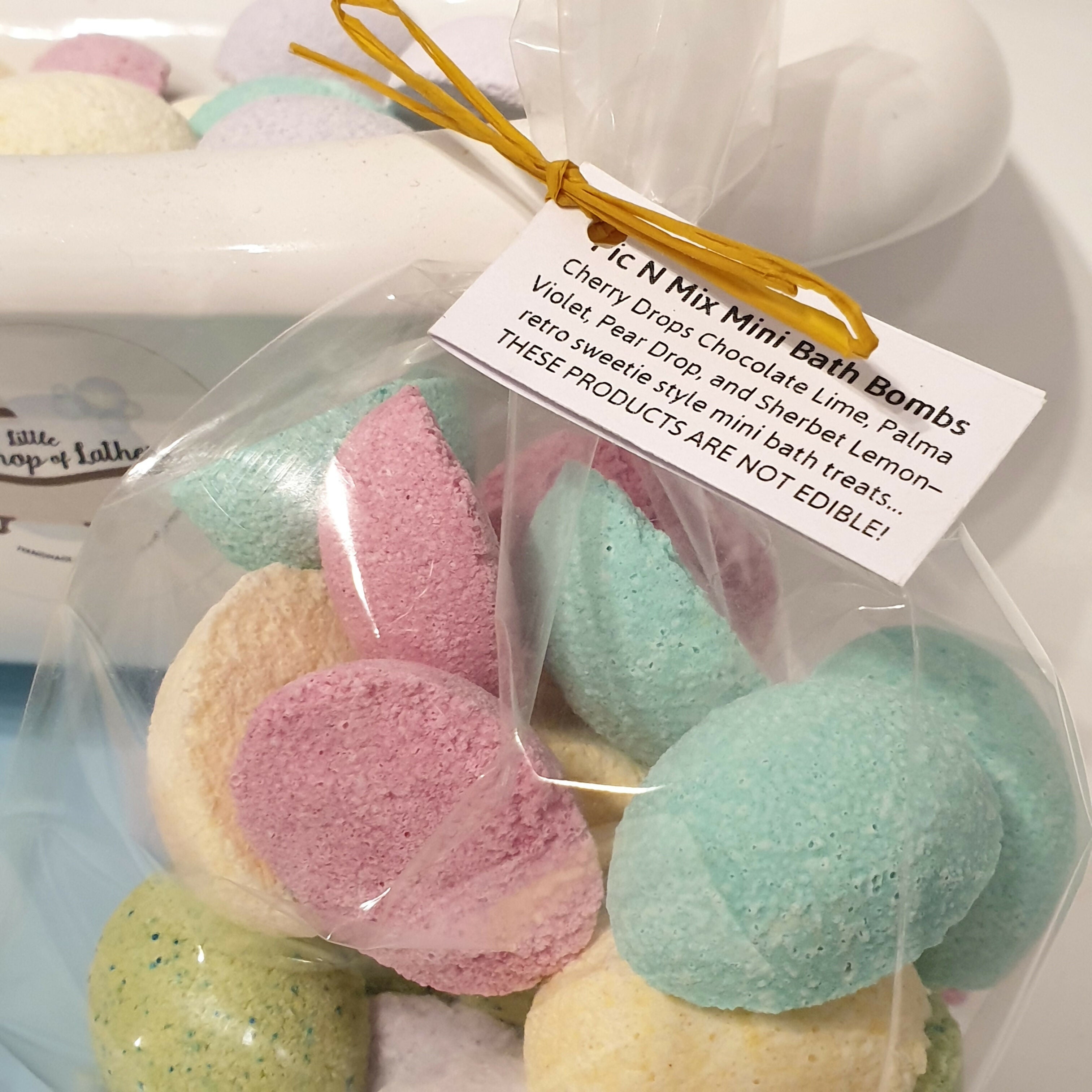 Pic N Mix Mini Bath Bombs - 20 Mini Retro Sweetie Inspired Bath Treats