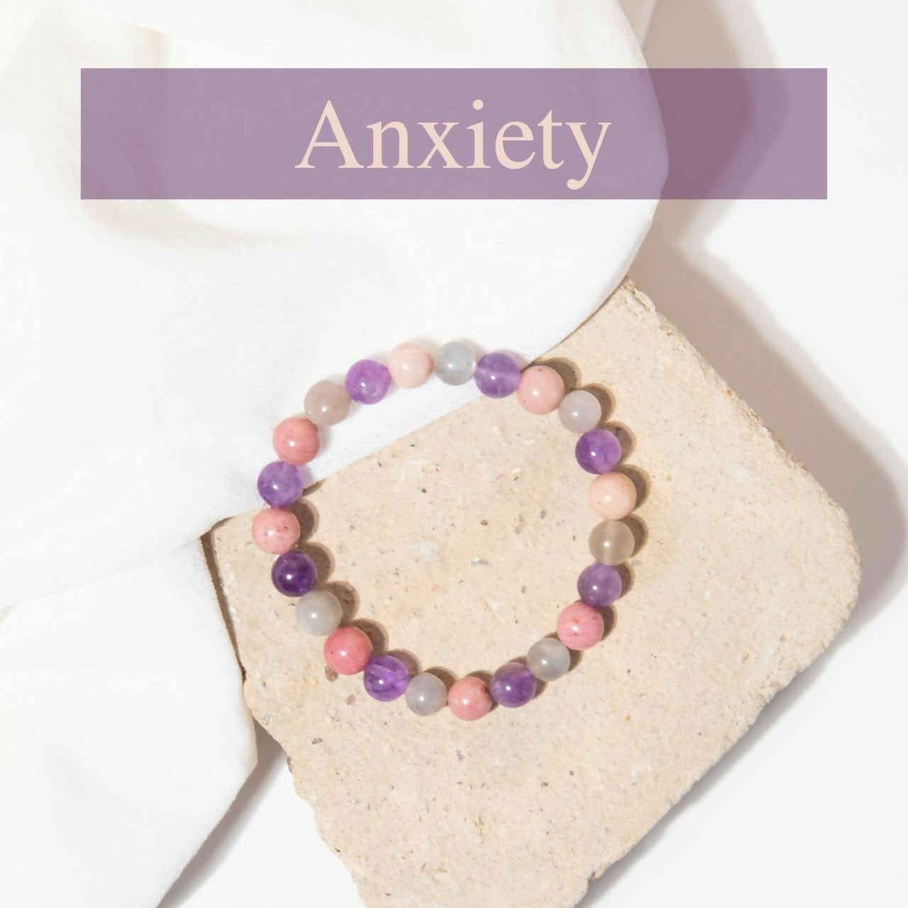 Anxiety Crystal Bracelet - 8mm