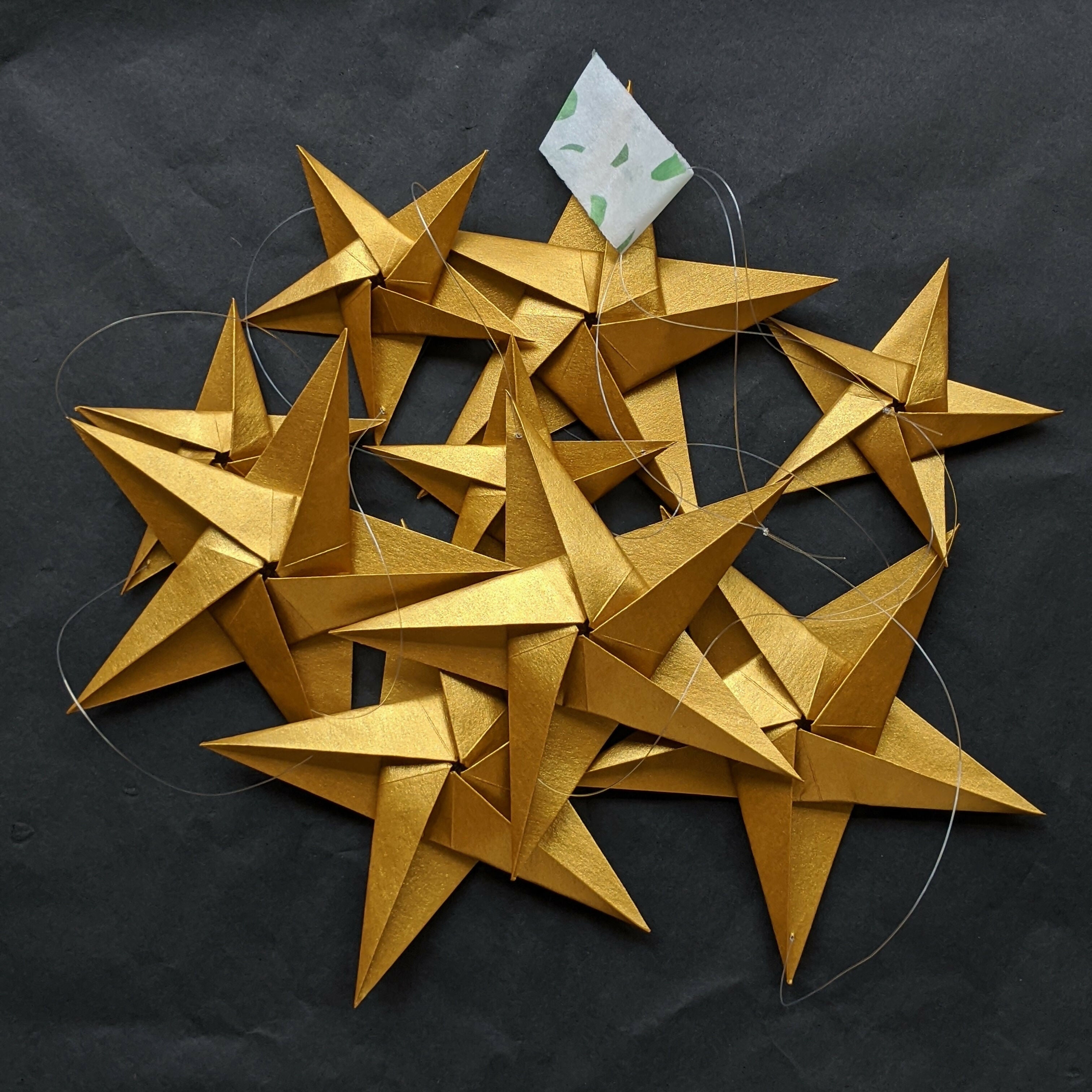 Handmade Origami Paper Star Garland