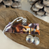 Sterling Silver Dome Drop Earrings