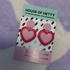 Polymer Clay Frill Love Heart Earrings