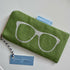 Glasses Case -Green with Glitter